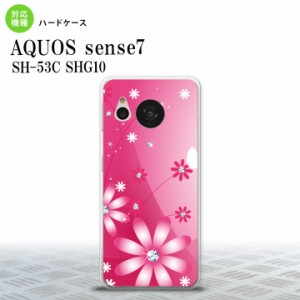 sense7 sense7 スマホケース 背面ケース ハードケース 花柄 ガーベラ ピンク 2022年 11月発売 nk-sens7-066