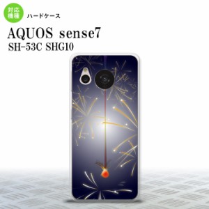 sense7 sense7 スマホケース 背面ケース ハードケース 花火 線香花火 紺 2022年 11月発売 nk-sens7-322