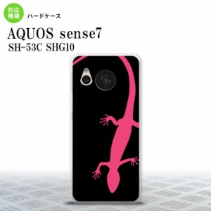 sense7 sense7 スマホケース 背面ケース ハードケース トカゲ 黒 ピンク 2022年 11月発売 nk-sens7-507