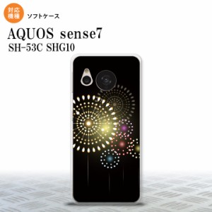 sense7 sense7 スマホケース 背面ケースソフトケース 花火 大玉 黒 2022年 11月発売 nk-sens7-tp215