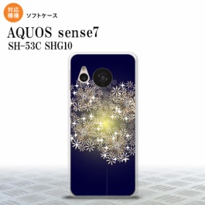 sense7 sense7 スマホケース 背面ケースソフトケース 花火 小玉 紺 2022年 11月発売 nk-sens7-tp218