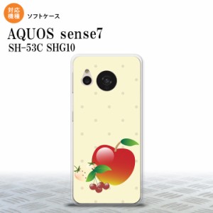 sense7 sense7 スマホケース 背面ケースソフトケース フルーツ アップル 赤 2022年 11月発売 nk-sens7-tp651