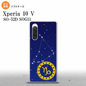 Xperia10V Xperia10V スマホケース 背面ケースソフトケース 星座 やぎ座 2023年 7月発売 nk-xp105-tp851