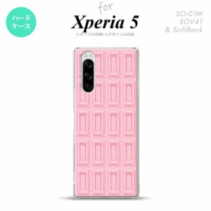 SO-01M SOV41 Xperia5 ケース ハードケース チョコ ストロベリー ピンク nk-xp5-737