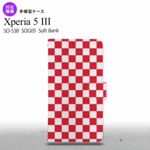 SO-53B SOG05 Xperia5?V 手帳型スマホケース カバー スクエア 赤 オススメ 人気 おしゃれ スマート シンプル  nk-004s-xp53-dr033