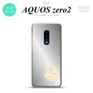 AQUOS zero2 SH-01M SHV47カバー ケース ハードケース 和柄 サクラ 黒 nk-zero2-1273