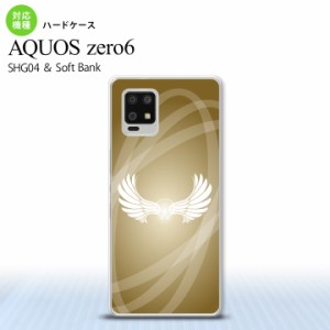 SHG04 SHG04 ZERO6 AQUOS zero6 スマホケース ハードケース 翼 光 ゴールド風 メンズ レディース nk-zero6-462