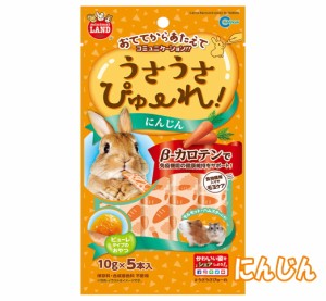 〔マルカン〕おててからあたえてコミュニケーション！うさうさぴゅーれ　にんじん