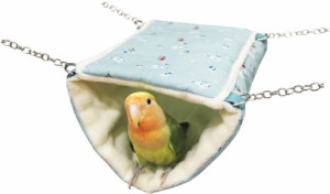 小鳥・モモンガ・デグーにおススメの布製ハンモック！小鳥のふんわりトンネル[レインボー]
