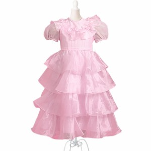 子供ドレス 4〜5才 ピンク 長袖 3-4b