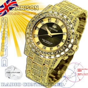J.HARRISON ジョンハリソン 腕時計 シャニング ソーラー 電波 時計 JH-025GB (41) 新品