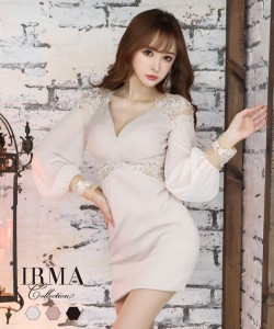 IRMA ドレス イルマ キャバドレス ナイトドレス ワンピース 全３色 7号 S 9号 M 11号 L 25782 クラブ スナック キャバクラ パーティード