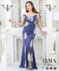 IRMA ドレス イルマ キャバドレス ナイトドレス ロングドレス 全４色 9号 M 11号 L 21220 クラブ スナック キャバクラ パーティードレス