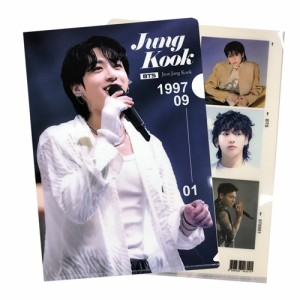 【送料無料・速達】 JUNG KOOK ジョングク (防弾少年団 BTS バンタン) クリア フォルダー / ファイル (Clear Folder / File) 