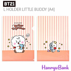 【送料無料・速達】 BTS (防弾少年団) 公式 グッズ [BT21] Lホルダークリアファイル (RJ / JIN)