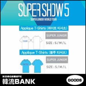 ★BIG SALE★ SUPERJUNIOR (スーパージュニア) 公式グッズ - SUPERSHOW5 Tシャツ (APPLIQUE T-SHIRTS)