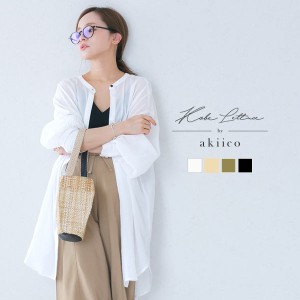 秋新作 田中亜希子さんコラボ ハイネックガーゼシャツブラウス C3644 入荷済 2021 通勤 レディース 体型カバー チュニック 小柄 Sサイズ