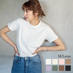 送料無料 秋新作 シンプルクルーネック Tシャツ C3909 入荷済 【メール便】 2021 春新作 レディース カットソー 半袖 ベーシック 綿100%