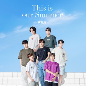 春新作 ギフト [ FILA ] BTS着用モデルTシャツ C5676 入荷済 トップス ユニセックス レディース メンズ BTS FILA ロゴ プリント