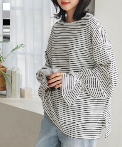 送料無料 ヘビーコットンキャンディスリーブロングTシャツ C7139 入荷済 レディース 20代 30代 40代 ロンT ロンティ ティーシャツ 綿 ゆ