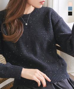 美品 LEONARD レオナール カシミヤ ニット チュニック丈 セーター 42