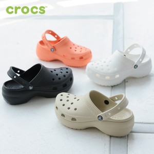 春新作 ギフト [ CROCS ] CLASSIC PLATFORM CLOG I2392 入荷済 レディース クロックス 厚底サンダル ボリュームソール スポーツサンダル