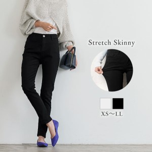 春新作 ストレッチフィットカラースキニーパンツ M3671 入荷済 レディース ボトムス 柔らかい ストレッチ デイリー 美脚 アンクル丈