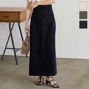 予約】 ZOE skirt-black- スリットロングスカート - htii.edu.kz