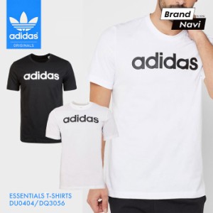 アディダス Tシャツ メンズ adidas ESSENTIALS T-SHIRTS エッセンシャル リニア ロゴ 白 黒 シンプル トップス インナー シャツ 半袖