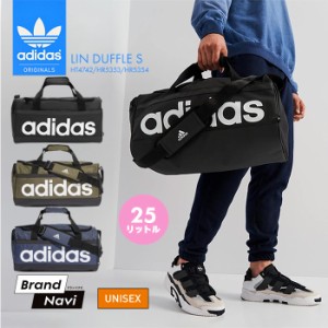 アディダス adidas メンズ レディース ボストンバッグ 25L ダッフルバック シンプル デイバッグ 25リットル ブラック 鞄 コンパクトサイ