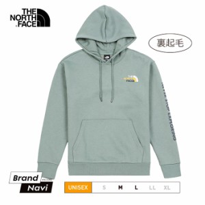 ユニセックス THE NORTH FACE ノースフェイス プルオーバー グリーン 裏起毛 基本ロゴ 刺繍ロゴ スウェットパーカー フーディー NF0A5AZI