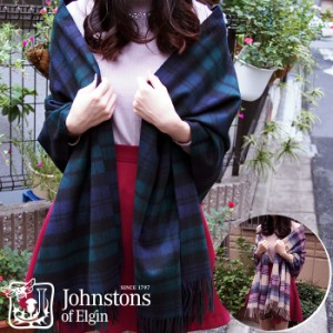 johnstons ジョンストンズ カシミア 大判ストール レディース マフラー 全2色 WA000056 ジョンストンズ マフラー タータン