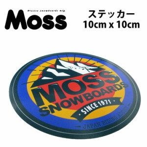 MOSS SNOWBOARDS モス スノーボード Mt. ステッカー [100mm x 100mm] [8] プリントステッカー シートタイプ シール 印刷 スノーボード ス