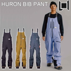 [在庫限り] 22-23 L1 エルワン ウェア HURON BIB PANT ヒューロン ビブパンツ つなぎ メンズ スノーボード