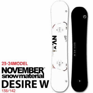 [ラスト1本！] 23-24 NOVEMBER ノベンバー DESIRE W デザイア ダブル 138cm 142cm ノーベンバー グラトリ パーク メンズ サイズ スノーボ