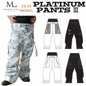 [即出荷] 23-24 MARQLEEN PLATINUM PANTS III MQ04503 マークリーン スノーボードウェア プラチナム パンツ スリー ユニセックス  [001／