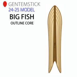 [早期予約] 24-25 GENTEMSTICK BIG FISH OUTLINE CORE 163cm ゲンテンスティック ビッグフィッシュ アウトラインコア スノーボード パウ