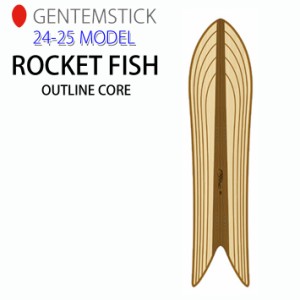 [早期予約] 24-25 ゲンテンスティック GENTEMSTICK ROCKET FISH OUTLINE CORE 144.7cm ロケットフィッシュ アウトラインコア スノーボー