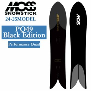 [早期予約] 24-25 MOSS SNOWSTICK PQ49 Black Edition モス スノースティック 149cm POWDER パウダーボード スノーボード スノボ 板 送料