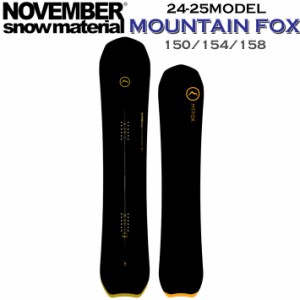 [予約受付中] 24-25 NOVEMBER MOUNTAINFOX ノベンバー マウンテンフォックス 150cm 154cm 158cm ノーベンバー メンズ パウダー フリーラ