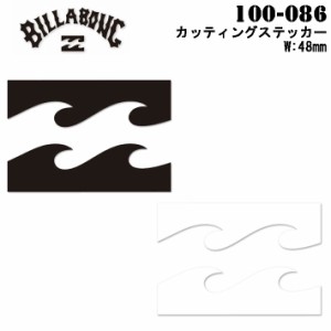  [メール便対応] Billabong ビラボン カッティングステッカー 100-086 幅48mm サーフステッカー アウトドアステッカー