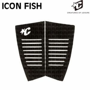 2024 クリエイチャー デッキパッド CREATURES ICON FISH アイコン フィッシュ 2ピース サーフィン デッキパッチ トラクション