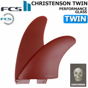 [店内ポイント20倍中!!]  FCS2 FIN フィン CHRISTENSON TWIN FIN PG [Red] エフシーエス2 クリステンソン ツインフィン パフォーマンスグ