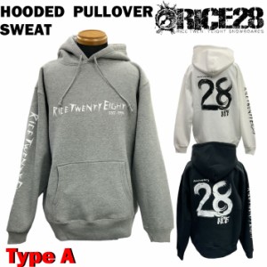 RICE28 ライス パーカー プルオーバー HOODED PULLOVER SWEAT [TYPE A] フーディー スウェット フード メンズ アパレル