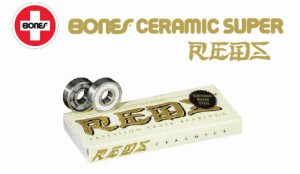 BONES ベアリング CERAMIC SUPER REDS 【セラミックスーパーレッズ】 ボーンズ ベアリング スケートボード パーツ ウィール スケボー sk8