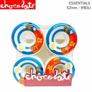 [在庫限り] CHOCOLATE WHEEL チョコレート ウィール ESSENTIALS STAPLE WHEELS 52mm 99DURO(99A) [C-3] スケートボード スケボー パーツ 