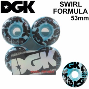 [在庫限り] DGK ディージーケー ウィール スケートボード SWIRL FORMULA [D11] 53mm 101A SKATE BOARD WHEEL 4個1セット スケボー