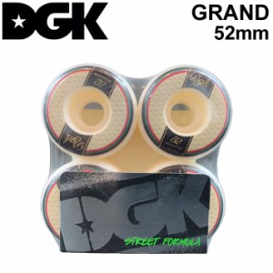 [在庫限り] DGK ディージーケー ウィール スケートボード GRAND グランド [D12] 52mm 101A SKATE BOARD WHEEL 4個1セット スケボー