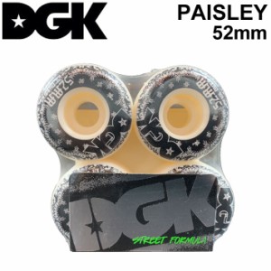 [在庫限り] DGK ディージーケー ウィール スケートボード PAISLEY ペイズリー [D13] 52mm 101A SKATE BOARD WHEEL 4個1セット スケボー