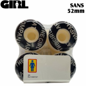 [在庫限り] ガール スケートボードウィール 52mm 99DURO [G-9] GIRL WHEEL SANS